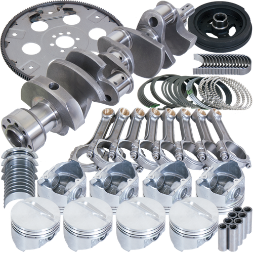 Eagle Chevy 350 1Pc 3.750in Crank 5.700in I-Beam Rods 4.040in Pistons 168 Tooth FP Balanced Assembly - B13005L04068 Photo - Primary