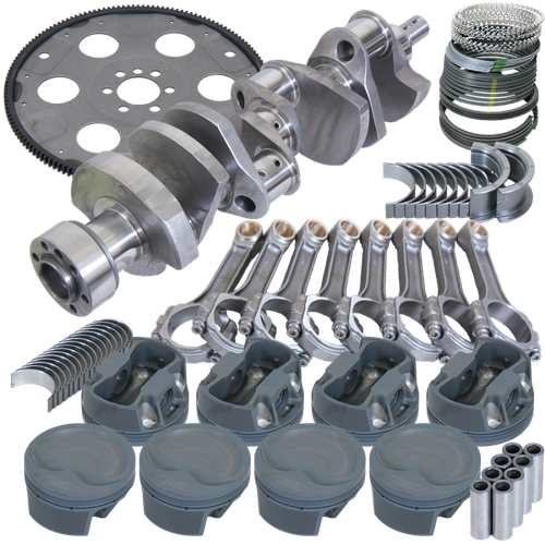 Eagle Chevy 350 1Pc 3.750in Crank 6.000in I-Beam Rod 4.060in Pistons 153 Tooth FP Balanced Assembly - B13052L06053 Photo - Primary