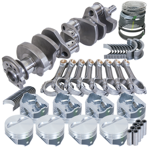 Eagle Chevy 350 1Pc 3.750in Crank 5.700in I-Beam Rod 4.030in Pistons Eagle 168 Tooth FP Bal Assembly - B15454L03068 Photo - Primary