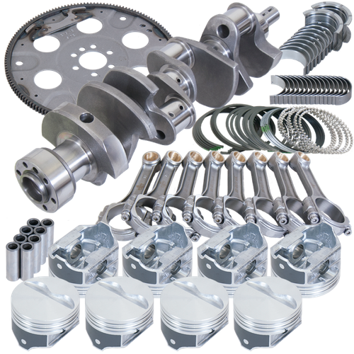 Eagle Chevy 350 1Pc 3.750in Crank 5.700in I-Beam Rods 4.000in Pistons 168 Tooth FP Balanced Assembly - B15504L00068 Photo - Primary