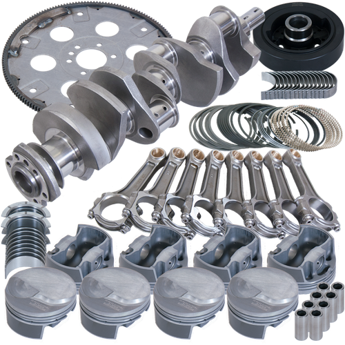 Eagle Chevy 454 4.250in Crank 6.385in I-Beam Rods -3cc Flat Top 4.350in Pistons Balanced Assembly - B18021100 Photo - Primary