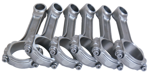 Eagle Jeep 4.0L/242 C.I. 6.123in 5140 Steel .9305in Press-Fit Pin 3/8in Bolts I-Beam Rods - Set of 6 - SIR6123JPL Photo - Primary