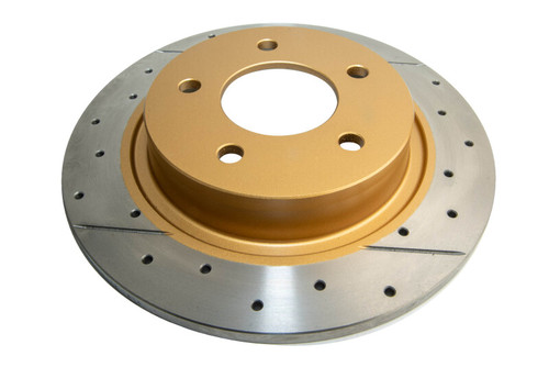 DBA 04-05 Mazda 3 2.3L / 06+ MazdaSpeed3 Rear Drilled & Slotted Street Series Rotor - DBA2957X Photo - Primary