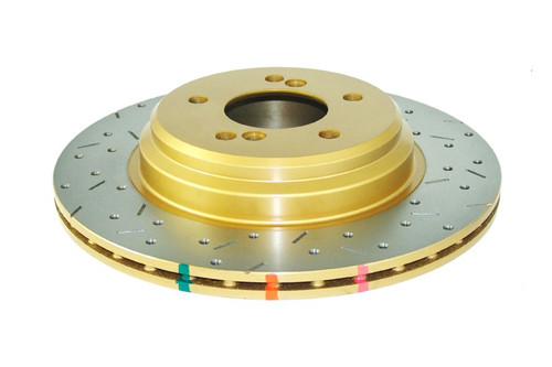 DBA 01-07 BMW M3 E46 w/325mm rotor Rear Drilled & Slotted 4000 Series Rotor - DBA42851XS Photo - Primary