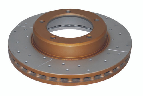 DBA 98-05 Lexus LX 470 / 98+ Toyota Landcruiser 100 Series Front Drilled & Slotted 4000 Series Rotor - DBA4788XS Photo - Primary