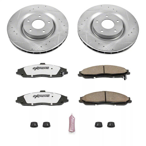 Power Stop 11-12 Jeep Grand Cherokee Front Autospecialty Kit w/Cals - KCOE5954