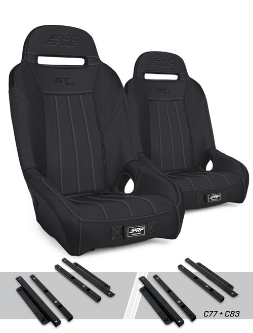 PRP Polaris General GT/S.E. Suspension Seats Kit (Pair) - Black - A5701-PORXP-C83-201 Photo - Primary