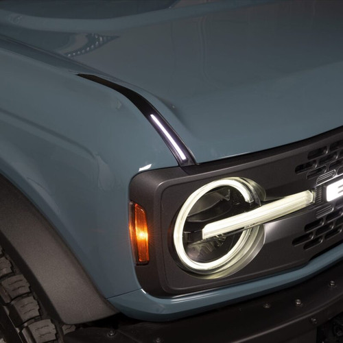 Putco 22-24 Ford Bronco Luminix DRL LED Light Hood Limb Riser (Factory Hood Side Hinge Replacments) - 50001 Photo - Primary