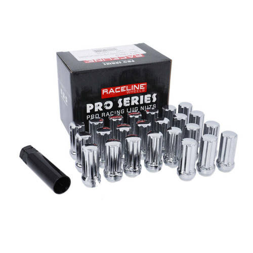 Raceline 14x2.0mm XL Spline Chrome Lug Nuts (32 Pack) - L73850LA8NV Photo - Primary