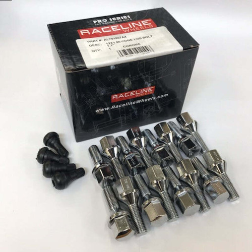 Raceline 12x1.50 1.1in Cone Chrome Lug Bolts - L791807A4 Photo - Primary