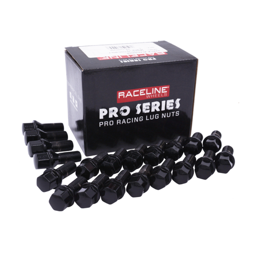Raceline 14x1.5 1.1in Black Lug Bolts (Set of 20) - L791820BK Photo - Primary