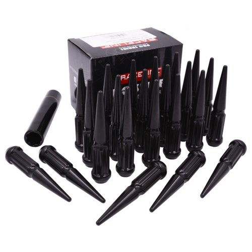 Raceline 14x2 XL Spike Black Lug Nuts (Set of 24) - L793850XLBK6NV Photo - Primary