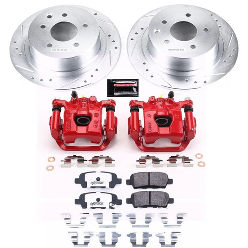 Power Stop 07-10 Nissan Sentra Rear Z26 Street Warrior Brake Kit w/Calipers - KC098B-26