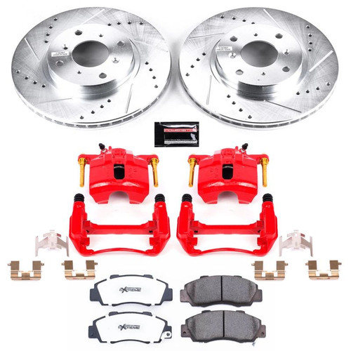 Power Stop 93-96 Honda Prelude Front Z26 Street Warrior Brake Kit w/Calipers - KC1037-26