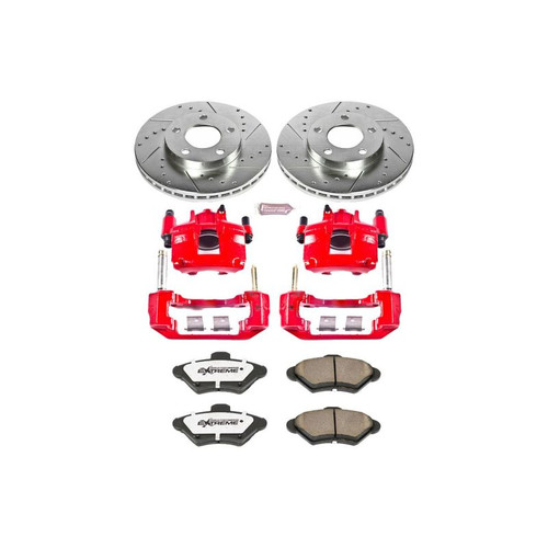 Power Stop 94-98 Ford Mustang Front Z26 Street Warrior Brake Kit w/Calipers - KC1299-26