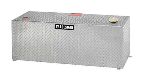 Tradesman Aluminum Rectangular Liquid Storage Tank (100 Gallon Capacity) - Brite - 3199 Photo - Primary