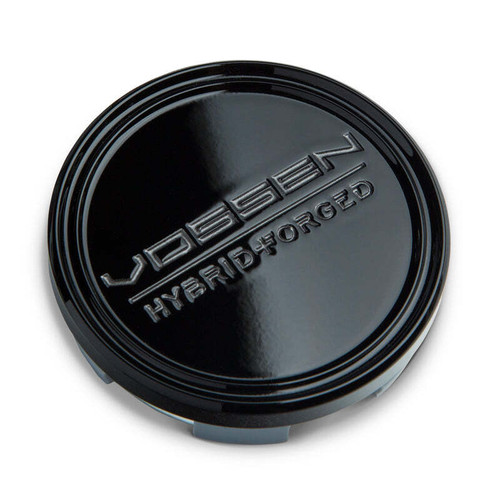 Vossen Hybrid Forged Optional Center Cap - Gloss Black with Matte Gunmetal Letters - Small - CAP-VHF-BG Photo - Primary