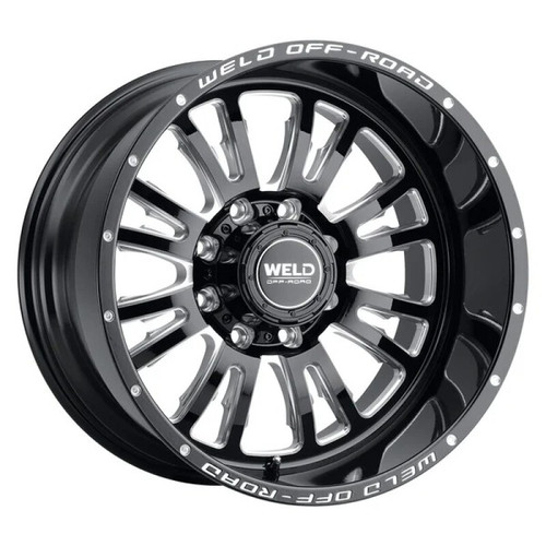 Weld Slingblade 20x9 / 8x170 BP / 0 Offset / 5 BS / 125.1 Bore Gloss Black Milled Wheel - W15809017500 Photo - Primary