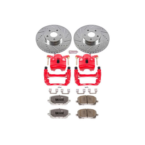 Power Stop 03-08 Pontiac Vibe Front Z26 Street Warrior Brake Kit w/Calipers - KC2316-26 Power Stop 03-08 Pontiac Vibe Front Z26 Street Warrior Brake Kit w/Calipers - KC2316-26