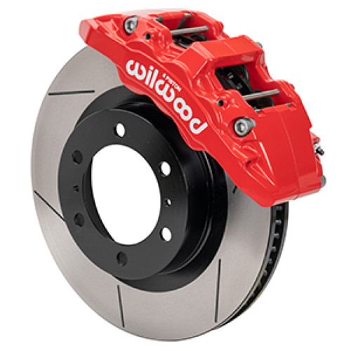 Wilwood 15-21 Toyota 4Runner Aero6-DM Red Front Brake Kit - Slotted - 140-17284-R Photo - Primary