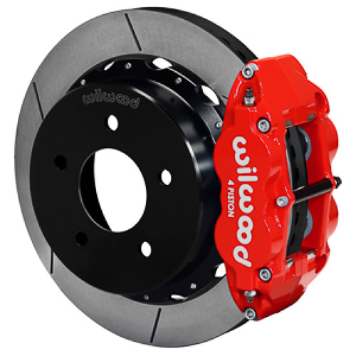 Wilwood 88-98 Chevy Silverado Superlite 4R 14.00x1.10in GT Slotted Rear Drum to Disc Conv. - Red - 140-17543-R Photo - Primary
