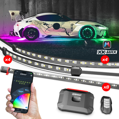 XK Glow XKmax RGBW 16pc Addressable Car Underglow + Interior + Wheel Kit - MX-CAR-PRO User 1
