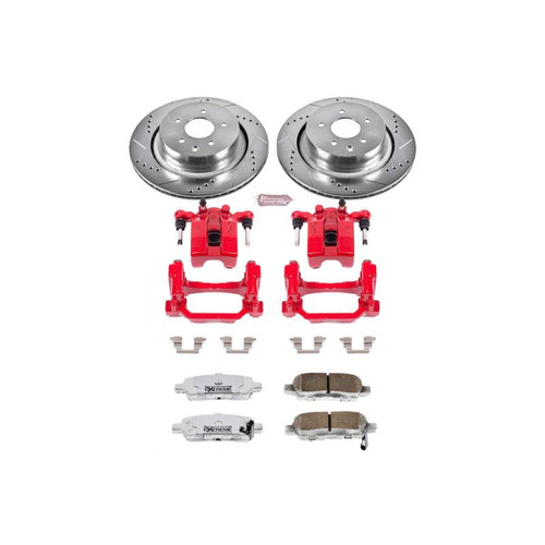 Power Stop 07-08 Infiniti G35 Rear Z26 Street Warrior Brake Kit w/Calipers - KC2986-26