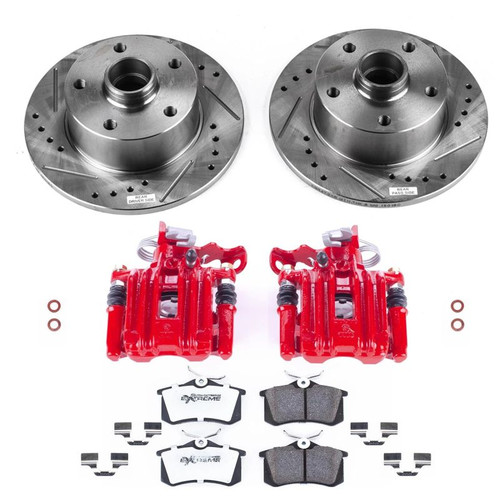 Power Stop 98-01 Audi A4 Rear Z26 Street Warrior Brake Kit w/Calipers - KC3064-26