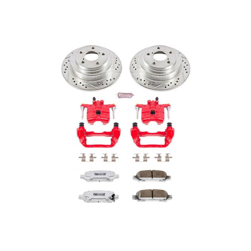 Power Stop 98-03 Subaru Forester Rear Z26 Street Warrior Brake Kit w/Calipers - KC449-26