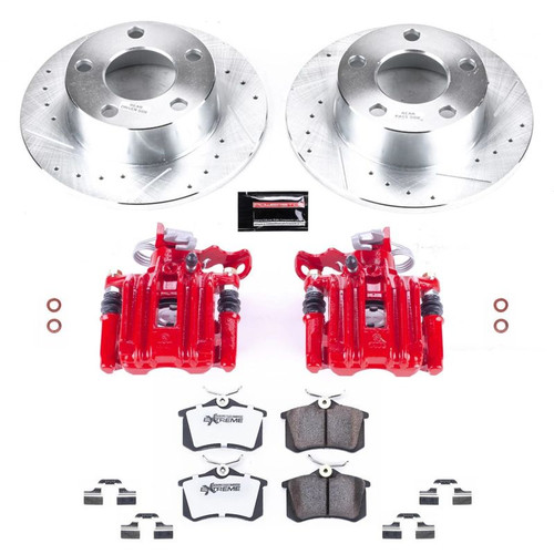 Power Stop 98-04 Audi A6 Rear Z26 Street Warrior Brake Kit w/Calipers - KC515-26