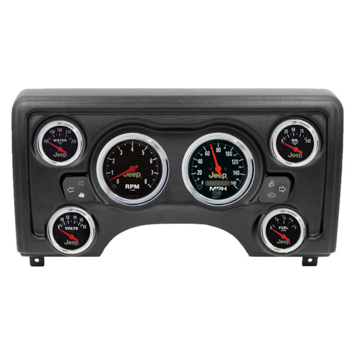 Autometer Jeep Direct Fit Dash Kit 97-06 Jeep TJ (2 x 3-3/8in. / 4 x 2-1/16in.) - 90011-16 Photo - Primary