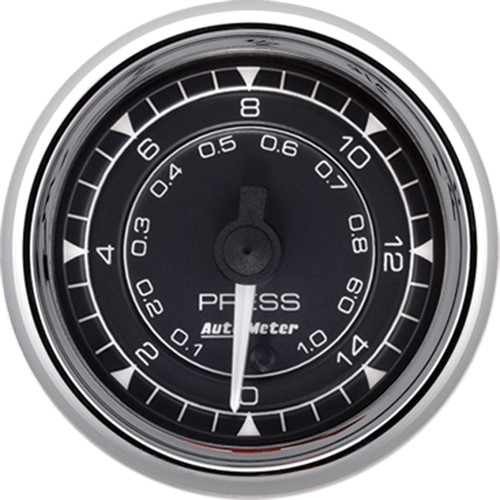 Autometer Chrono 2-1/16in 15PSI Digital Stepper Motor Pressure Gauge - Chrome - 9762 Photo - Primary