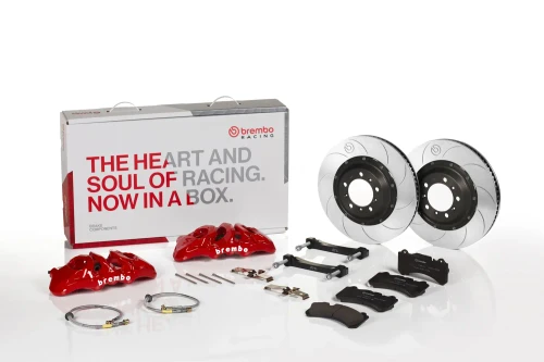 Brembo 05-06 GT Rear GT BBK 6 Piston Cast 380x32 2pc Rotor Slotted Type-5- White