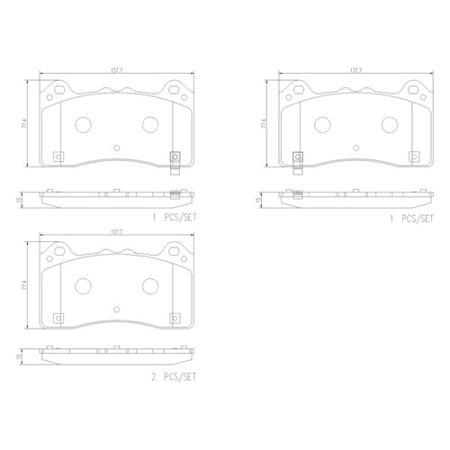 Brembo OE 16-18 Ford Focus PRIME Ceramic Brake Pad - Front - P24202N User 1
