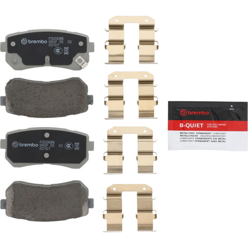 Brembo 2021 Hyundai Sonata/ Kia Optima/ Hyundai Kona/ Kia Seltos Rear NAO Brake Pad - P30068N Photo - Primary