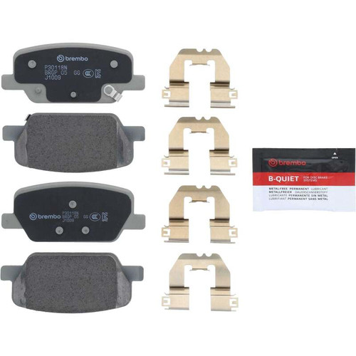 Brembo OE 20-24 Hyundai Palisade/19-20 Santa Fe/20-24 Kia Telluride PRIME Ceramic Brake Pad - Rear - P30118N Photo - Primary