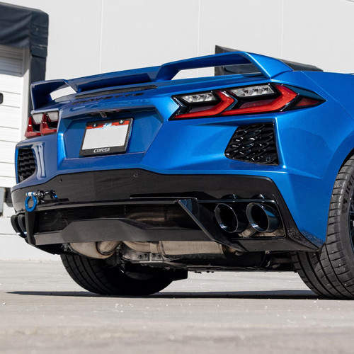 Corsa 2020-2025 Chevrolet Corvette C8 Quad 4.5in Black Tip Kit (For Corsa Exhaust Only) - 21109BLK Corsa 2020-2025 Chevrolet Corvette C8 Quad 4.5in Black Tip Kit (For Corsa Exhaust Only) - 21109BLK
