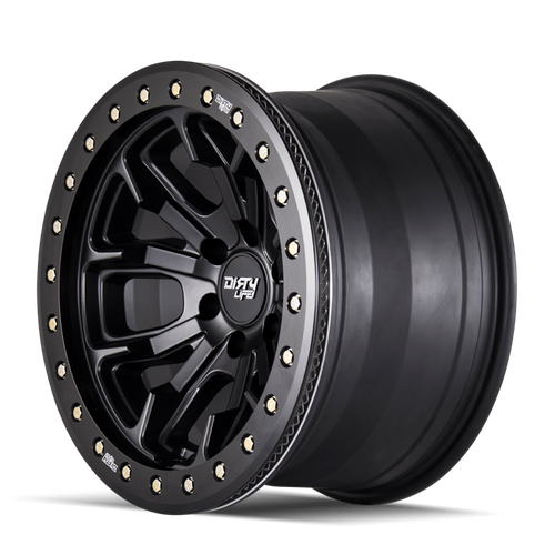Dirty Life 9303 DT-1 17x9 / 5x139.7 BP / -38mm Offset / 108mm Hub Matte Black Wheel - Beadlock - 9303-7985MB38 Photo - Primary