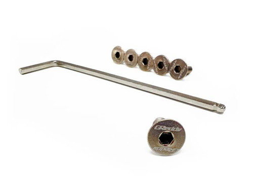GReddy Steering Wheel Bolts - Raw Titanium (Set of 6) - 16500103 Photo - Primary
