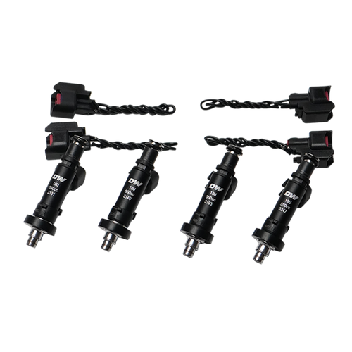 DeatschWerks 91-01 Acura Integra / 92-00 Honda Civic OBD I and II B/D/H Series 550cc Injectors - 18U-04-0550-4 Photo - Primary