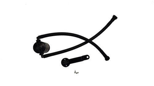 J&L 14-18 Chevy Silverado 1500 / 14-18 GMC Sierra 1500 4.3L V6 Oil Separator - Black Anodized - 3123D-B Photo - Primary