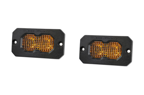 Diode Dynamics C2 2.0 Sport Yellow Flood Flush ABL (Pair) - DD8121P Photo - Primary