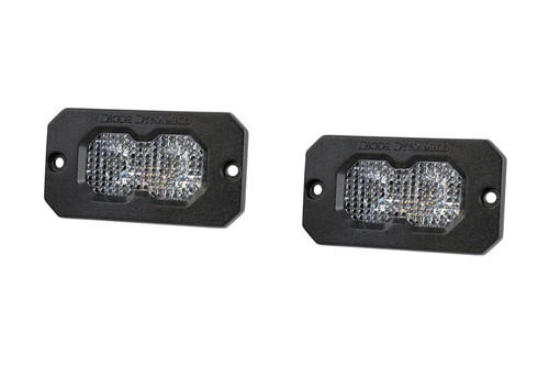 Diode Dynamics C2 2.0 Pro White Flood Flush RBL (Pair) - DD8124P Photo - Primary