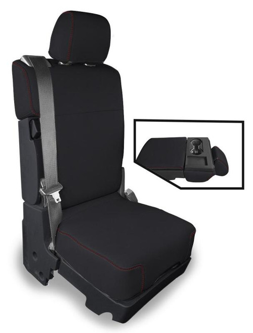 PRP 2015+ Ford F150 / 2017+ Super Duty Center Jump Seat Cover w/ Std. Console - Red - B095-01 Photo - Primary