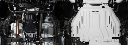 Rival 2025 Toyota 4Runner 6th Gen Gas Engine Aluminum Transmission Catalytic Converter Skid Plate - 2333.9567.4.6 User 1