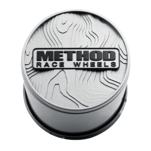 Method Race Wheels Topo Push-Through Center Cap - Silver - CP-TOPO130-P-S Photo - Primary