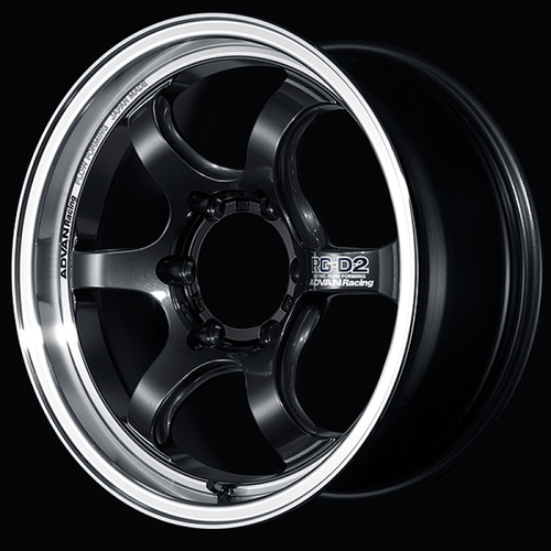 Advan RG-D2 for Truck 17x8.0 / +20 Offset / 6-139.7 / 112mm Bore / Machining & Black Gunmetallic - YAT7G20KMBG Photo - Primary