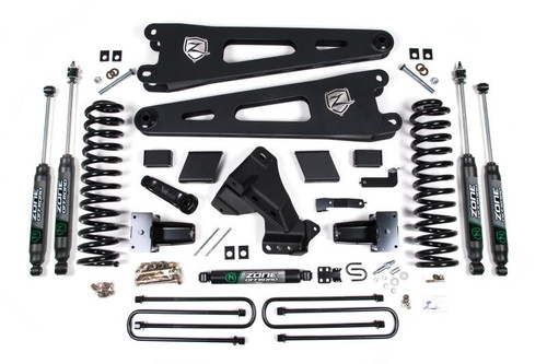 Zone Offroad 23-26 Ford F250/F350 4WD 7in Radius Arm Susp. Lift Kit 4.5in Rear - Adv. Series Shocks - ZONF127F Photo - Primary