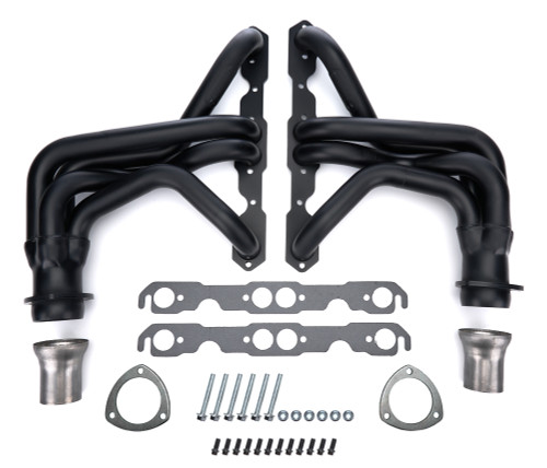 67-81 GM P/U SBC Header Black Standard Duty