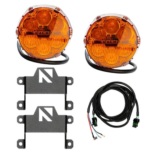 Nacho Lighting Ford Bronco Nacho SAE Only Plug N Play Fog Light Kit - Amber - V3BC1KASO Photo - Primary